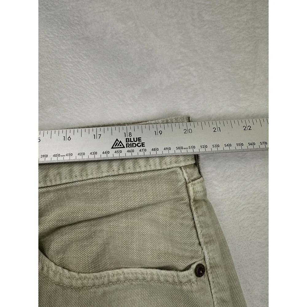Levi's 505 Shorts Men's 40 Khaki Beige Classic Fit Red Tab Denim